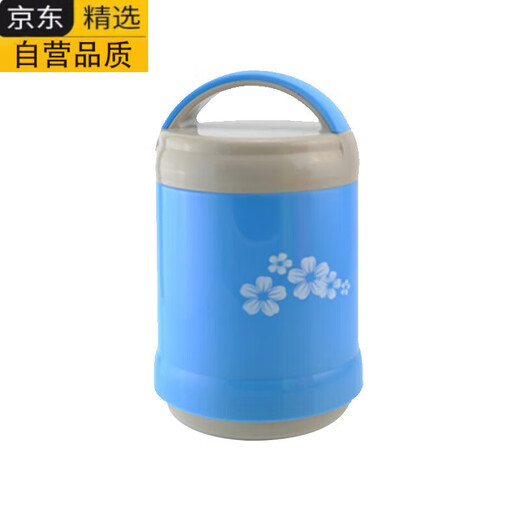 拓进德国进口品质保温饭盒玻璃内胆双层真空长保温桶便当便携大容量学 不挑色[9734]+条纹袋1L
