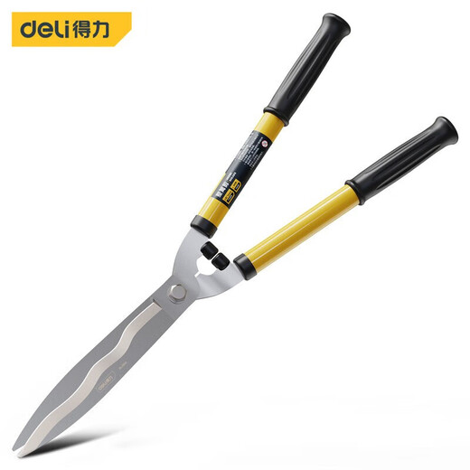 Deli hedge shears, pruning shears, garden hedge shears, retractable branch gardening lawn wave incision pruning DL2806