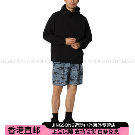 Snow Peak纯色连帽套头休闲长袖夹克外套 男女 海军蓝 M