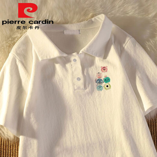 Pierre Cardin Sommer Neues Polo-Shirt Lapel Personalisiertes weißes Baumwoll-T-Shirt frisch und frisch vielseitig. Täglicher loser Herrscher [White-6636 kleines Bild] Das beliebte Licht M schlägt 85-110jin vor [Jin entspricht 0,5 kg]