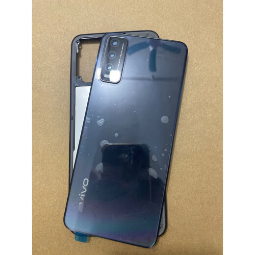 Vivo adapts to Y30 battery cover, new mobile phone original back cover, front shell, middle frame card tray, power on, volume button button, y30 black single-chip back cover, shell x vivo