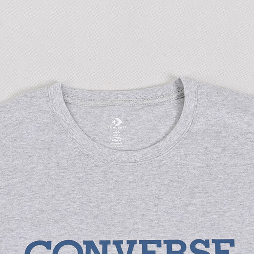 匡威（Converse）经典圆领T恤2024年新款夏季男女情侣休闲运动短袖10027229-A02 MCH687-GHG XL /180