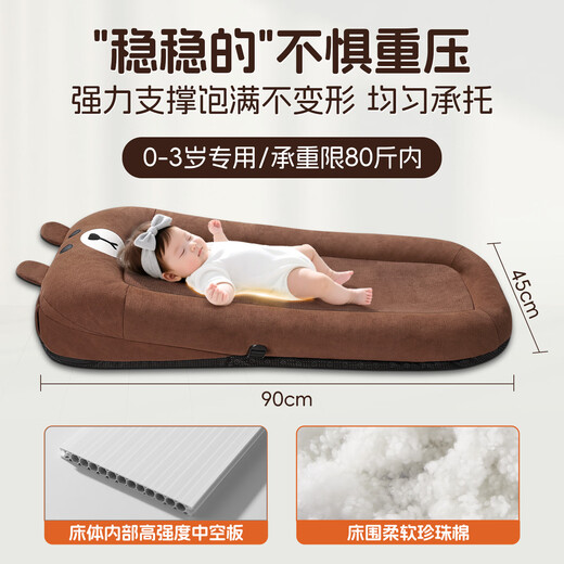 BIMLL B car plane high-speed rail non-inflatable baby children and baby car travel bed back seat sleeping artifact folding mattress