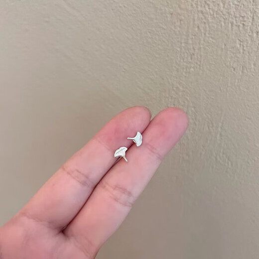 BMOI Old Phoenix 999 Pure Silver Ear Hole Small Earrings Geometric Simple Ear Bone Nails Hypoallergenic Cold Wind Design C613+C614 Twelve Piece Set 24 Pieces