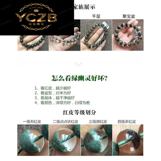 Rosena Sammi Brasil Dark Green Ghost Treasure Pulsera Una cosa una imagen Pulsera de joyería de cristal de hombres y mujeres E3890 adjunto