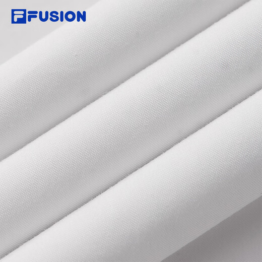 FILA FUSION斐乐潮牌梭织短袖外套女2025秋新款时尚宽松短款上衣 云白色-WT S 160/80A/S