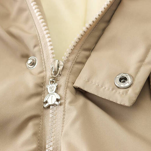 Disney (Disney) children's velvet thickened jumpsuit winter new double zipper ski suit jumpsuit baby crawling suit harem fashion color matching fog blue 110cm 110