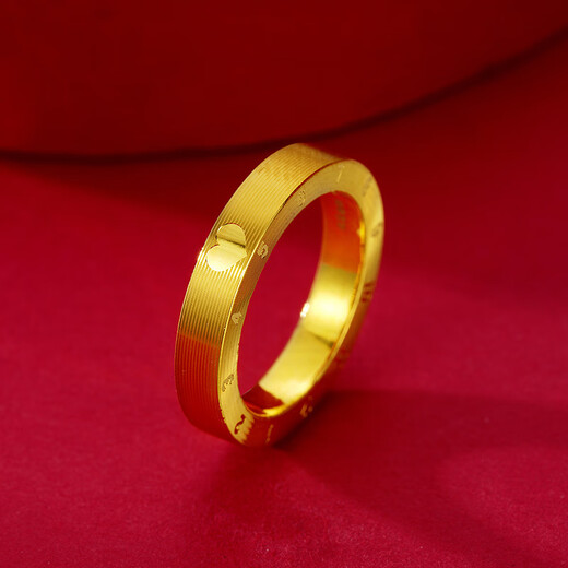 Dewey Van gold silver-covered 999 ring 520 clock for men and women 999 pure silver love couple ring girlfriend birthday gift 520 clock ring (gold layer thickened) stamped pure gold 9 No. 9
