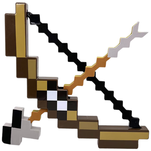 MAILE KID Minecraft bow and arrow game peripheral models children mc toys weapons equipment boys and girls birthday new year gifts