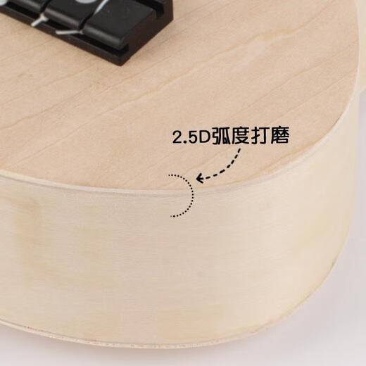 三栖虎组装尤克里里di小吉他手工制作自制材料包彩绘手绘画涂鸦 21英寸圆形+颜料 21英寸