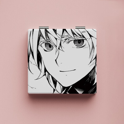 
CELEBON's End of Seraphimony Michel Fan Anime Peripheral Portable Mirror Two-dimensional Handheld Makeup Mirror C1049-Double-Side Pattern Makeup Mirror