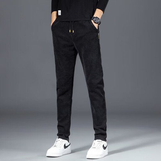 Work pants for men, wear-resistant, loose elastic, spring and autumn construction site tear-proof denim overalls, labor protection work pants, K3 gray, high quality, 3XL 150-160Jin Jin is equal to 0.5 kg