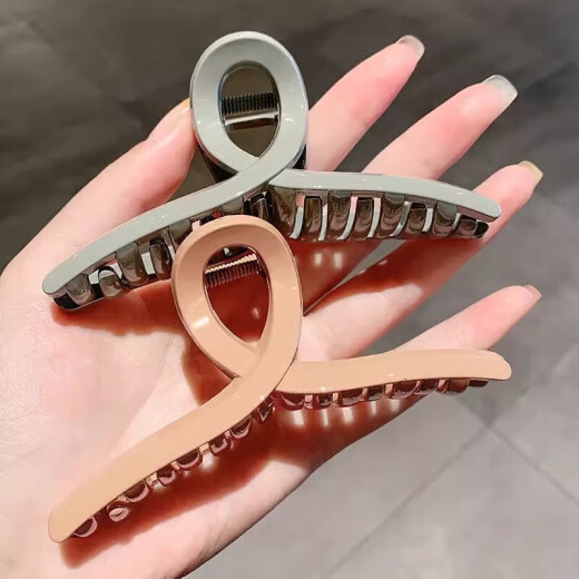 鲨鱼夹发夹盘头发抓夹女韩版优雅气质鲨鱼夹发卡头饰 经典鲨鱼抓夹1个（随机色）