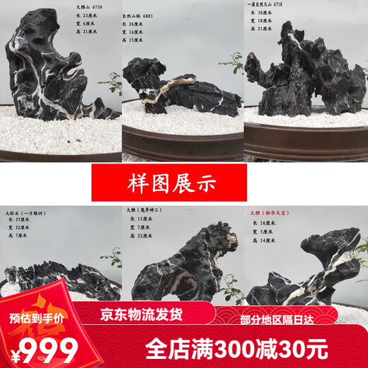 Pickling Blue Dragon Stone Landschaft Stein Fischtank Landschaft Stein Wasser Landschaftsbau ökologischer Fischtank Landschaft Bonsai Rockery Dekoration Off-weißes TB9755