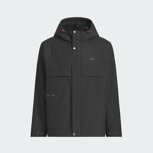 Adidas men's winter thickened woven sports trendy casual comfortable jacket JI8680 black XL