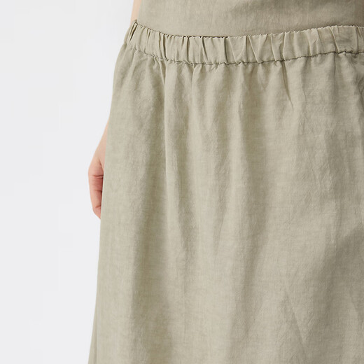 JNBY [MISMO MODELO EN MALL SHACKING] 25 Summer New Product Skirt para mujeres sueltas rectas 5p6d13590 268/Light Green Khaki S