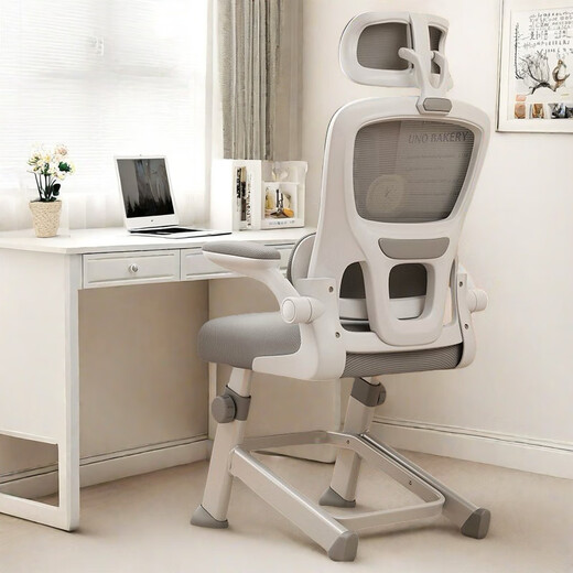 Xingkai Computer Learning Chair Ergonomic Chair Students' Homework Backrest Chair Office Study Chair BG832 Zhuangsheng Chair [Gray + 3D Headrest + Dynamic Waist Support]