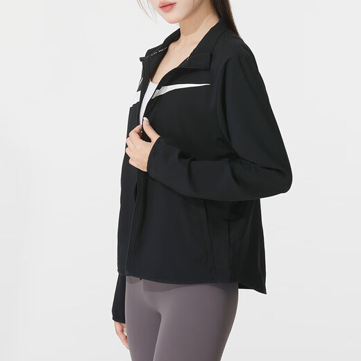 耐克（NIKE）外套女装夏季新款户外健身运动服时尚防风休闲立领夹克HV2648-010 HV2648-010黑色 S