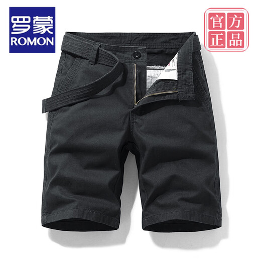 Romon Brand haut de gamme Multi-poche Coton outils outils de coton masculin Loose de cinq points Summer Ins décontracté coton 17152 Gray 28