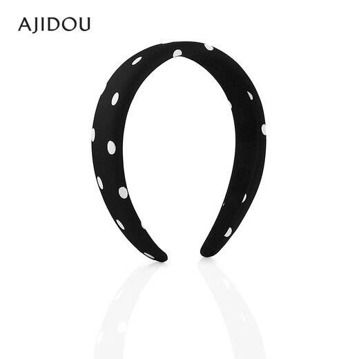 AJIDOU Ajidou headband, the same style in the offline mall, simple wave headband, birthday gift for girlfriend and wife, black and white