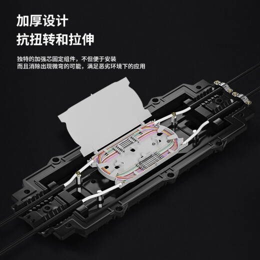 通信汪（CommKing）光缆接头盒72芯熔接包 卧式光纤接续包2进2出熔纤熔接盒对接包室外架空防水地埋 FOC-2272