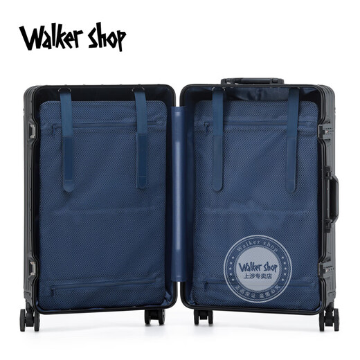 Walker Shop thickened all-aluminum alloy large-capacity 20-inch trolley suitcase business suitcase 28 multi-function boarding suitcase for men rose gold 28 inches (37 karat with a large capacity of about 92 liters)