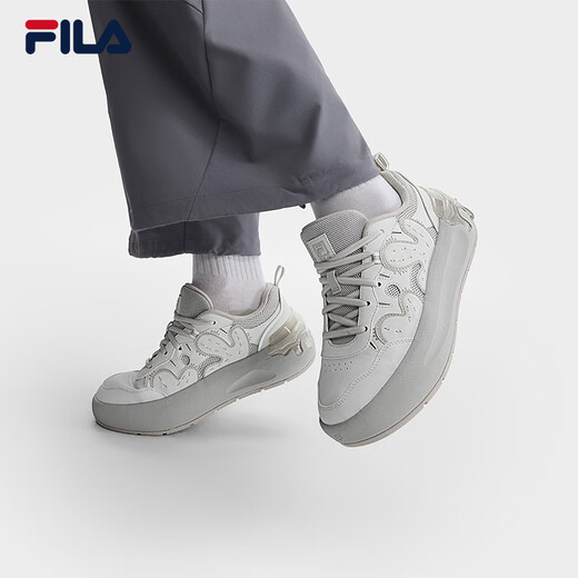 Fila Damenschuhe Kakteen moderne Schuhe Herbst neuer Kaktus bequem und modische lässige Schuhe dicke Schuhe weißer mittelweißer Weiß/Pilz grau-ba 38
