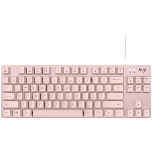 Logitech Logitech K835 Clavier mécanique câblé 84 Key E-Sports Bureau de jeu Typing Ordinage Bureau Mémale Rose Red Shaf