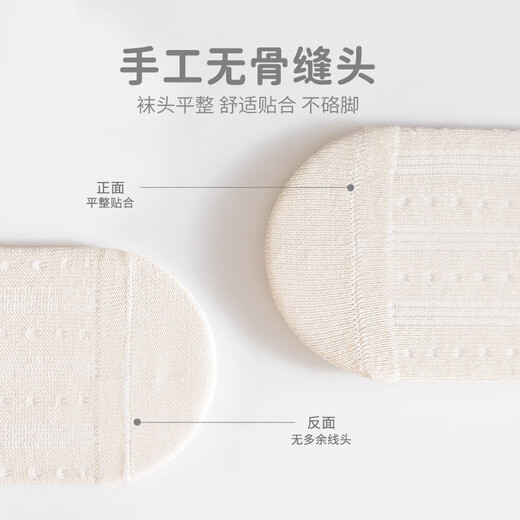 五朵棉三双装儿童中筒袜精梳棉网眼透气宝宝袜子 卡通无骨婴幼儿袜子A类 A9734 6-12月 (S)