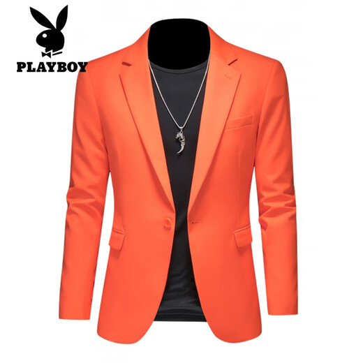 Playboy (playboy) costume veste texture masculine double fente à fente formelle de bonbons de bonbons couleurs décontractées