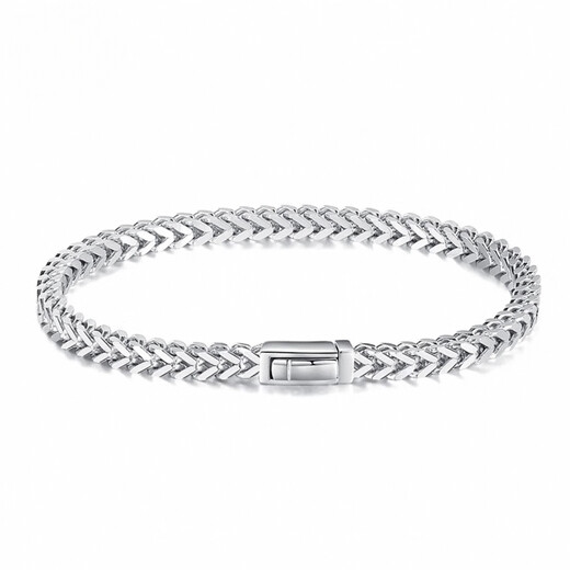 Platinum bracelet men's boutique PT950 platinum keel bracelet, wide, thick, fashionable and elegant, no invoice, gold weight 27.01g, length 16.5cm