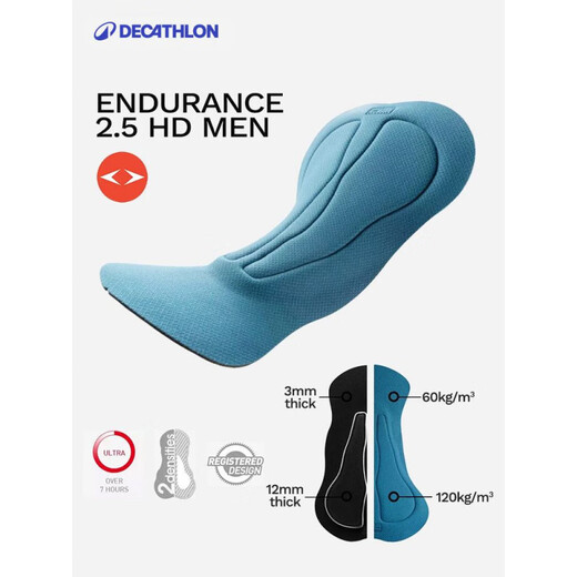 迪卡侬（DECATHLON）骑行服骑行裤男款男士公路车自行车骑行短裤排汗衫OVRC 新款RCR竞赛骑行背带裤灰色 3XL