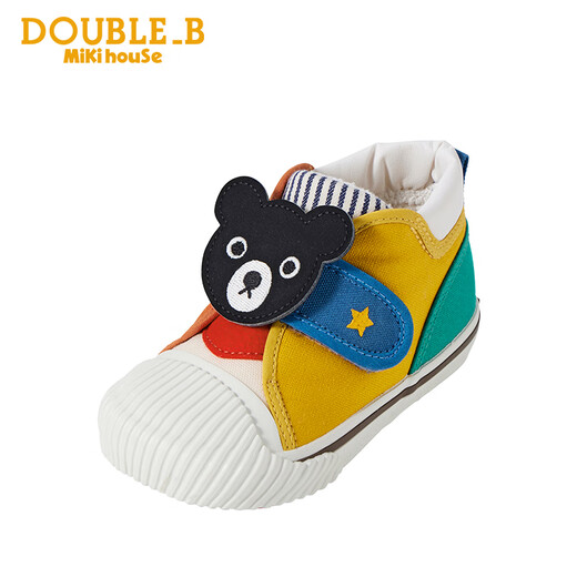 MIKIHOUSE Japanese-made toddler shoes baby non-slip Bear King shoes for boys and girls shell toe mandarin duck shoes DOUBLE_B multi-color 13.5 (suitable for feet 13cm long)