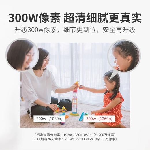 
Xiaoyi home surveillance camera intelligent monitor 360 no blind spots wireless wifi high-definition enhanced infrared night vision mobile phone remote ultra-wide-angle field of view mobile phone remote monitoring Xiaoyi Y4POR [3 million pixels] standard [1.5-meter wire + bracket + stick]