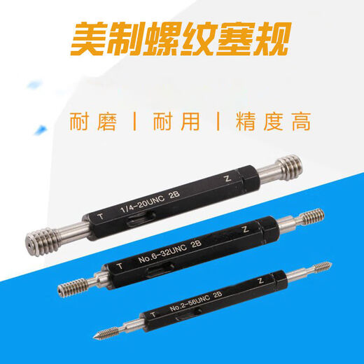 Amerikanische Fadenstecker-Gauge-Zahnmesswerte Inspektionsanzeige 0-80Unf4-40Unc6-322-56 1048uns