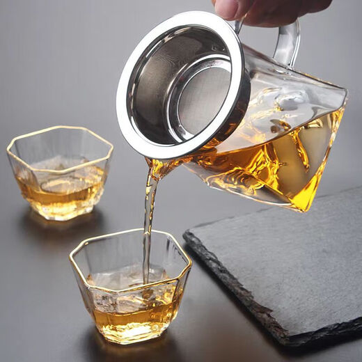 Guanshan Gongdao cup thickened heat-resistant glass tea set tea cup household tea divider tea sea filter cup transparent Guanshan Gongdao cup +304 card leakage