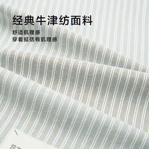 HLA Heilan long-sleeved shirt men's autumn 25 stripes pure cotton Oxford casual shirt for men