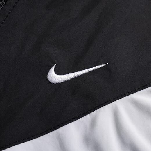 耐克（NIKE）连帽外套女装夏季大勾子梭织防风薄款透气防晒运动服休闲夹克上衣 HM8972-010 XL