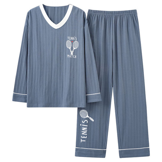 Pyjamas für Frauen im Frühjahr und Herbst Pure Cotton Korean Version Cartoon Langarmes großer zweiteiliger Anzug Sommerherbst- und Winter-Heimkleidung können außerhalb von GXT9928 m getragen werden (empfohlen 75-95jin [Jin gleich 0,5 kg]))