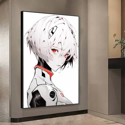 Evangelion Hängende Malerei Asuka Ayari Dekorative Gemälde Nummer 1 Mobile Anime Girl's Veranda Gemälde Eva03 80*12035 mm dicke Aluminiumlegierung schwarz gebürstet