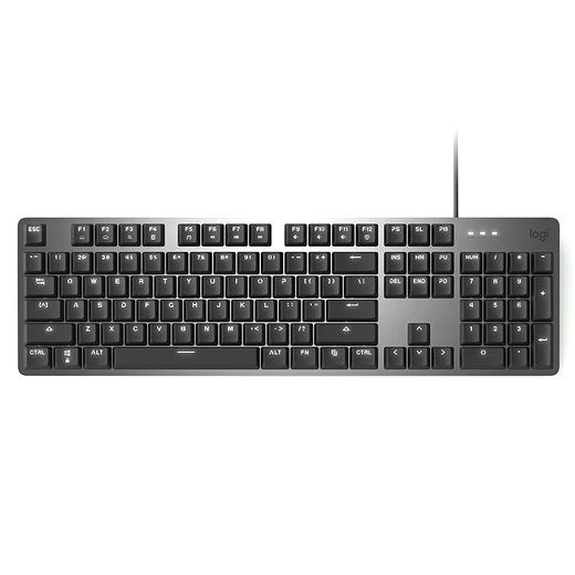 Logitech K845 Wired Mechanical Keyboard Game Office Colorful Personality Backlit Blue Axis Numbers Frost Blue Official Standard x No x 104 Key x Blue Axis