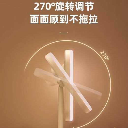 LED beauty mirror makeup mirror desktop makeup fill light girl dormitory internet celebrity portable ins princess mirror LED three-color light adjustable long battery life CK22 pearl white CK23 4K mirror without light model