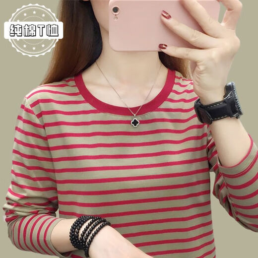Guanmao Pei kleiner Kragen Baumwoll -Langarmhemd für Frauen mit großer Größe lockeres schlankes Basishemd 681 Weiß - Baumwoll -T -Shirt 2xl empfohlen 135-145jin [Jin gleich 0,5 kg] - Kartencode, um einen großen Schuss zu machen