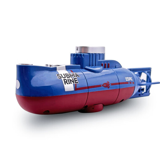 Mini submarine toy boy wireless remote control charging nuclear submarine small toy boat military model children blue upgraded splash-proof water remote control