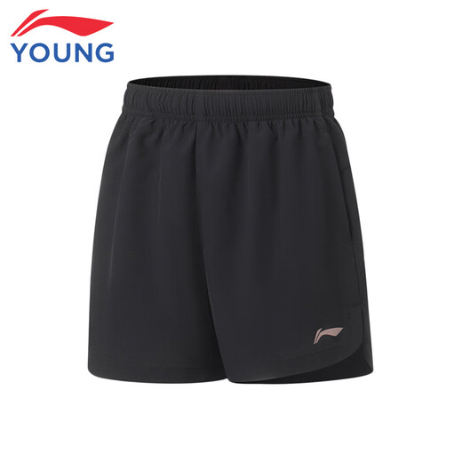 
Li Ning (LI-NING) children's clothing children's sports pants for girls, small and big children's quick-drying reflective logo training unrestrained shorts 160YKSV232-1