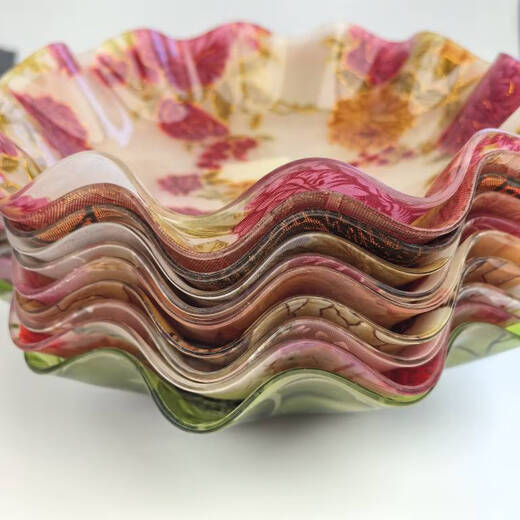 
Yonghuan A694 fruit plate color flower disc fruit plate plexiglass plate fruit 22cm a6945 color - rose red orange 22cm 490554