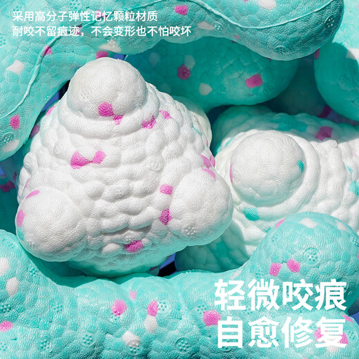 ZEZE dog toy self-healing resistant molar chewing ball rubber small ball rope knot to relieve boredom small and medium-sized dog training ball