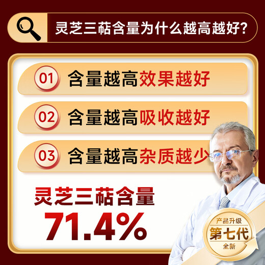 AEJAEJ U.S. imported Ganoderma spore oil soft capsule broken Ganoderma powder for middle-aged and elderly people after surgery for radiotherapy and chemotherapy nutritional supplements 2 bottles of conditioning pack 71.4% 7th generation spore oil