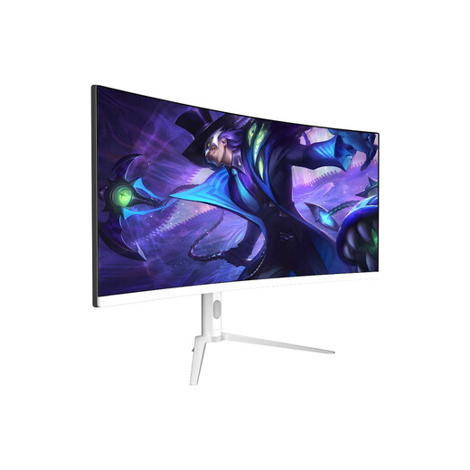 星华辰34英寸4k曲面超宽21:9带鱼屏电竞游戏炒股低蓝光IPS面板显示器巨幕大屏PBP分屏升降台式电脑屏幕 白色 34英寸4k 180hz曲面HVA快速面板