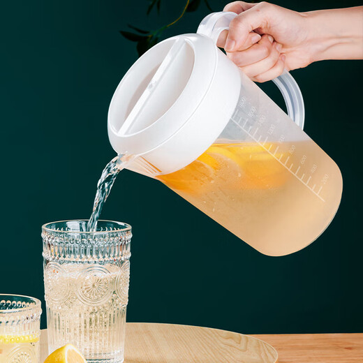 Shangce plastic cold kettle large capacity with graduated measuring cup household cool boiled water lemonade teapot cold kettle cold kettle 5000ml